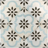 Bond Tile Prado Beige & Green Encaustic Look 9x9 Glazed Porcelain Tile