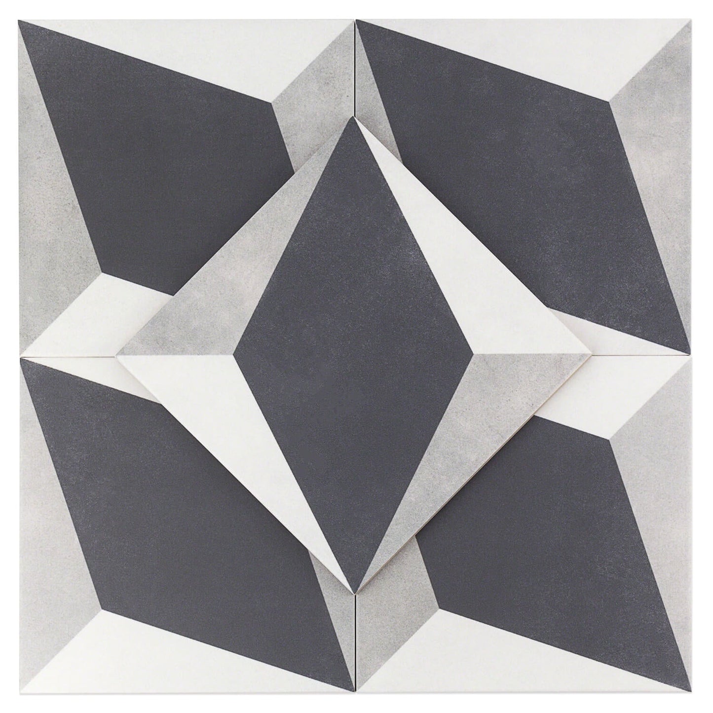Cascais Block Gray 9x9 Matte Porcelain Tile by Lux Tile