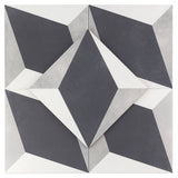Cascais Block Gray 9x9 Matte Porcelain Tile by Lux Tile