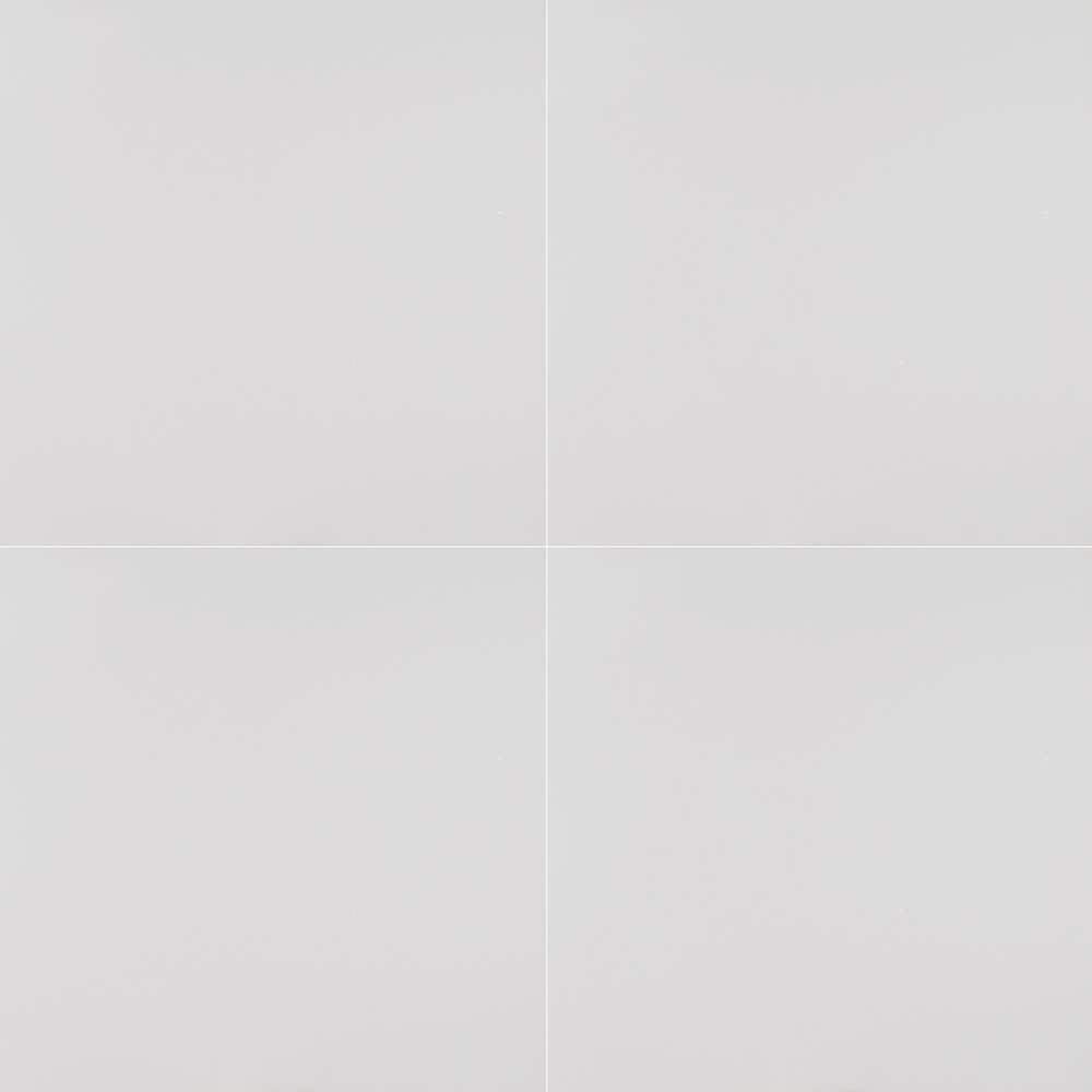 Yulong White 24 in. x 24 in. Polished Porcelain Stone Look Floor and Wall Tile (16 sq. ft./Case)