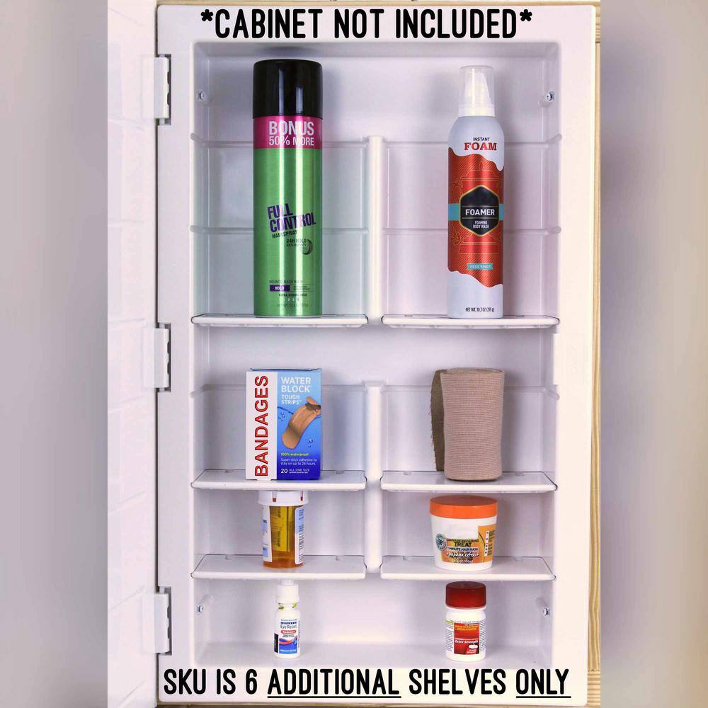 ZACA SPACECAB Additional Shelves for Recessed ZACA Medicine Cabinets