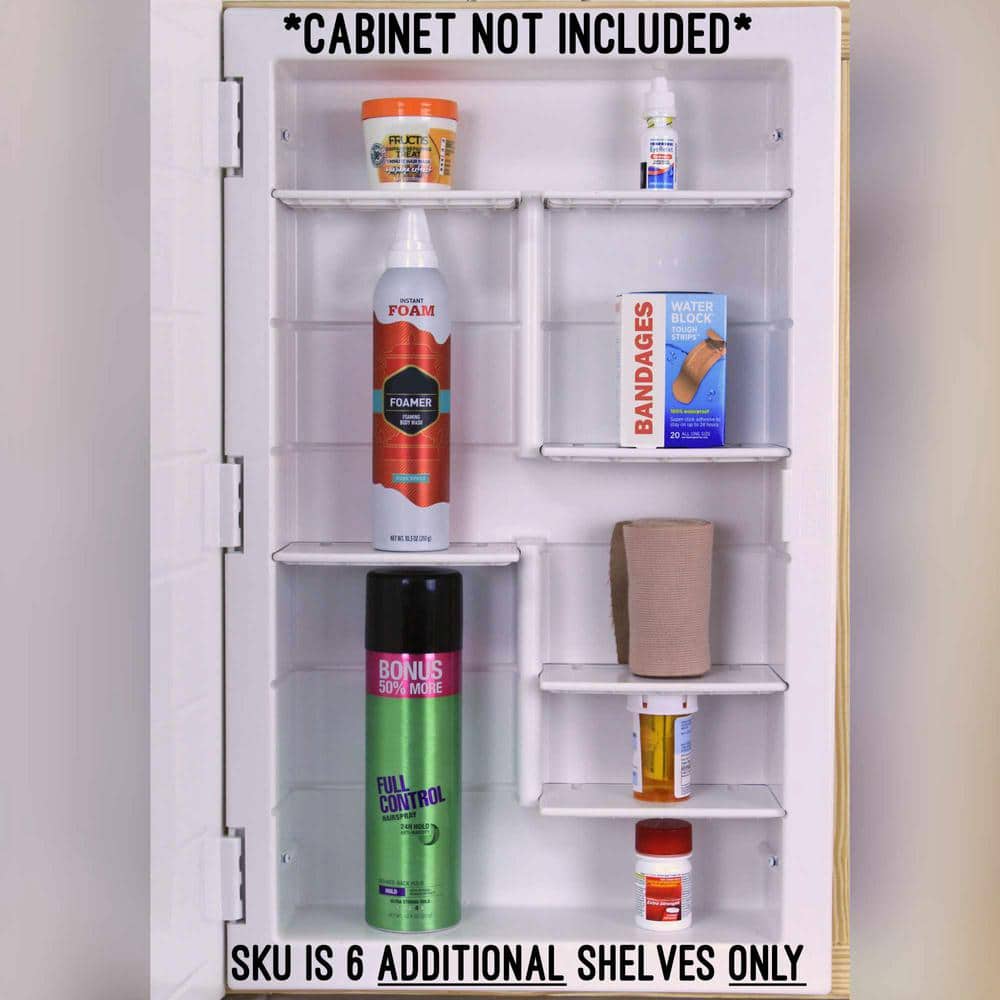 ZACA SPACECAB Additional Shelves for Recessed ZACA Medicine Cabinets