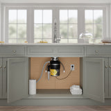 ANZZI MEDUSA 1/2 HP Continuous Feed Undersink Garbage Disposal, GD-AZ212