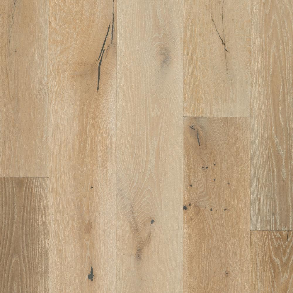 Blue Ridge Hardwood Flooring Zen White Oak 5/8 in. T X 9.44 in. W Tongue & Groove Wire Brushed Engineered Hardwood Flooring (28.4 sq.ft./case)