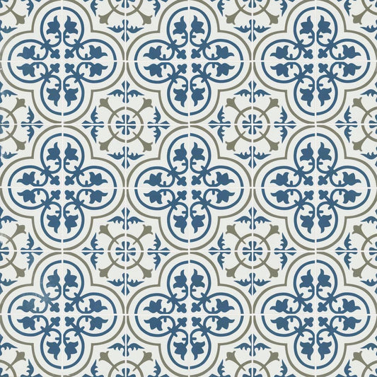 Encaustic Zenzibar 8 in. x 8 in. Matte Porcelain Floor and Wall Tile (5.16 sq. ft./Case)