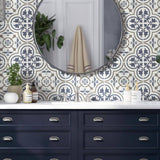 Encaustic Zenzibar 8 in. x 8 in. Matte Porcelain Floor and Wall Tile (5.16 sq. ft./Case)