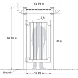 Zippity Outdoor Products Vinyl Hampton Premium Outdoor Shower Enclosure Kit