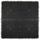 NewTechWood Grass Tile Series 2 ft. x 2 ft. Quick Deck Outdoor Faux Zoysia Grass Plastic Deck Tile in Green (4 per Case)
