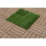 NewTechWood 1 ft. x 1 ft. Quick Deck Outdoor Faux Zoysia Grass Deck Tile (10 per case)