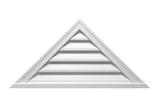 Fypon 24 in. x 36 in. x 2 in. Polyurethane Decorative Peaked Louver, Pitch 12/12