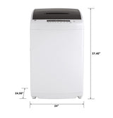 GE Space-Saving 2.8-cu ft Portable Top-Load Washer (White)